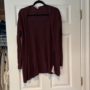 Women's Burgundy Sweater Cardigan